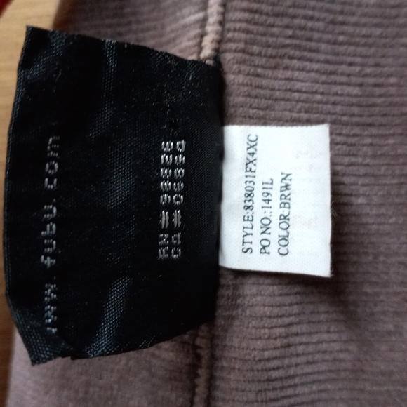 Brown Corduroy Overalls by FUBU - Picture 8 of 8